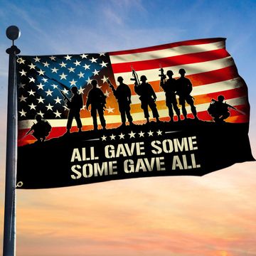 Discover Memorial Day Grommet Flag All Gave Some Some Gave All Patriotic Veterans Day American Flag