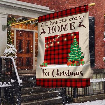 Discover Wyoming Christmas Flag All Hearts Come Home For Christmas TQN1831Fv3