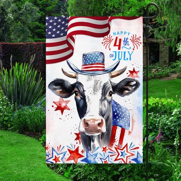 Discover Patriotic Dairy Cow 4th Of july Flag
