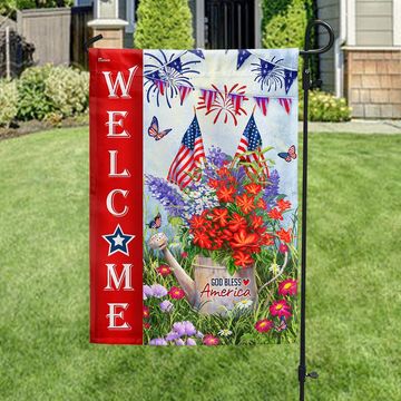 Discover Flagwix American Flag - Happy 4th july Independence Day Patriot Flowers God Bless America Flag
