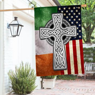 Discover Irish Celtic Knot Cross Flag