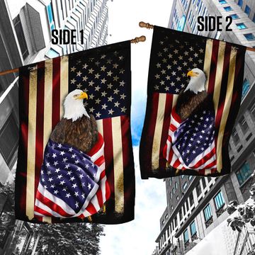 Discover Eagle American Patriot Flag