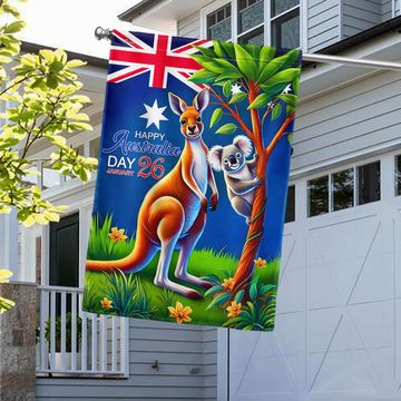 Discover Koala Kangroo Australia Flag Happy Australia Day