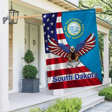 Discover South Dakota Eagle Flag MLN2943Fv2