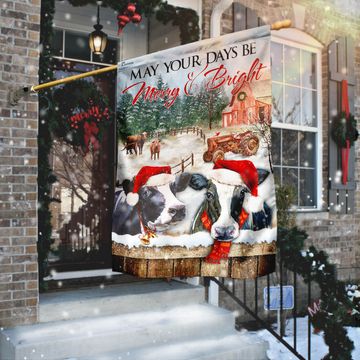 Discover May Your Days Be Merry And Bright - Cattle Flag