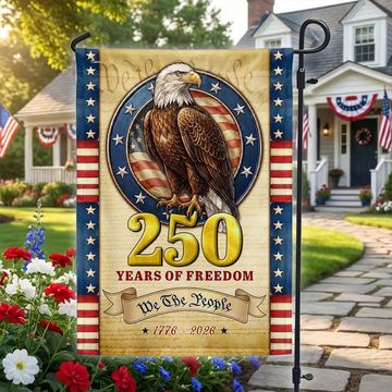 Discover Patriotic 250 Years Flag, We The People 1776 2026 American Flag Outdoor Decor