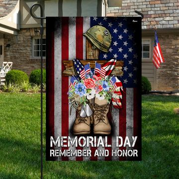 Discover Memorial Day Remember and Honor Veteran Boots Patriotic Flag
