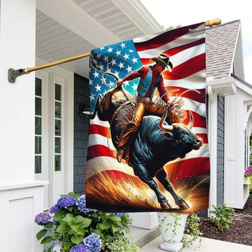 Discover FLAGWIX Bull Riding American Flag