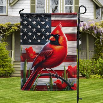 Discover Cardinal American Flag