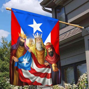 Discover Puerto Rico Three Kings Flag