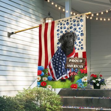 Discover Black Labrador Retriever American Flag, Patriotic Independence Day Flag