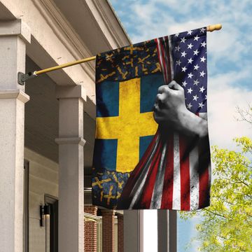 Discover Sweden American Flag