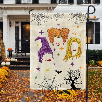 Discover Halloween Three Witches I Smell Children Flag