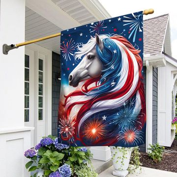 Discover Patriotic Horse 4th Of july Flag