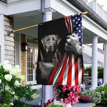 Discover Labrador Retriever Lover American US Flag