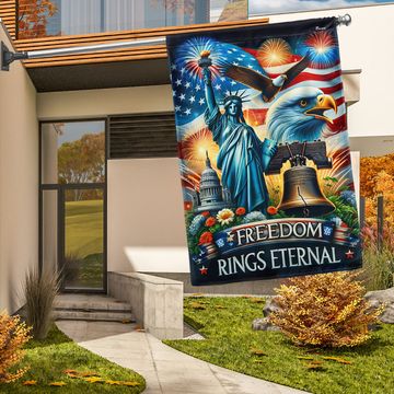 Discover Flagwix American Flag - Independence Day Liberty Bell Freedom Rings Eternal Flag