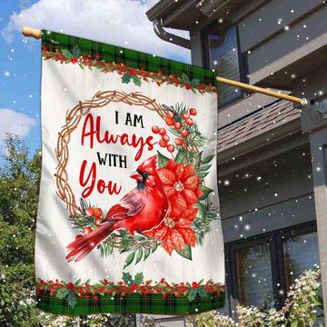 Discover Cardinal I Am Always With You Flag