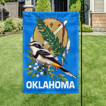 Discover FLAGWIX  Oklahoma  Scissor-tailed Flycatcher Bird Flag