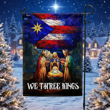 Discover We Three Kings Nativity Flag | Puerto Rico Christmas Christian Flag