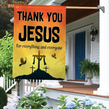 Discover Thank You Jesus Christian Flag