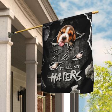 Discover To All My Haters Beagle Flag