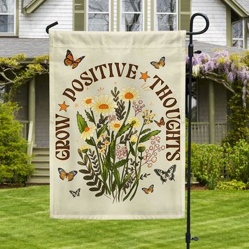 Discover Grow Positive Thoughts Mental Health Flag