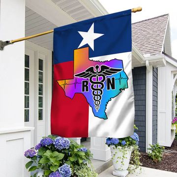 Discover Nurse Texas Flag Registered Nurse RN