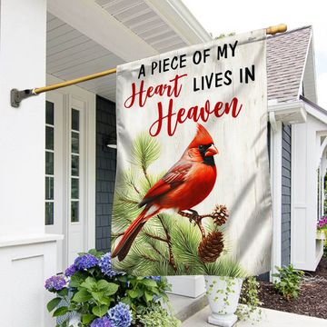 Discover FLAGWIX  Cardinal Flag A Piece Of My Heart Lives In Heaven Flag