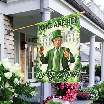 Discover Make America Lucky Again Irish Saint Patrick's Day Trump Flag