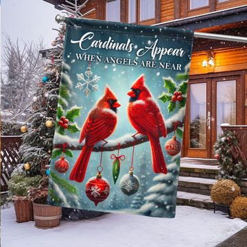 Discover Cardinals Christmas Cardinals Appear When Angels Are Near Flag