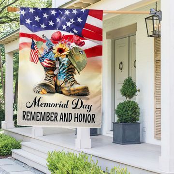 Discover Memorial Day Flag Remember And Honor Thank You Veterans Boots