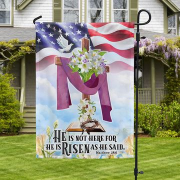 Discover Easter Jesus Flag He Is Not Here For He Is Risen As He Said Flag