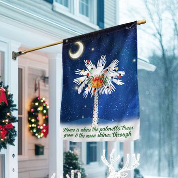 Discover Flagwix South Carolina Christmas Flag – Palmetto Tree & Crescent Moon Holiday Decoration