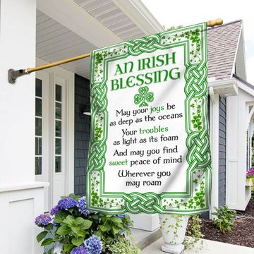 Discover Irish Blessing Flag St. Patrick's Day Shamrock