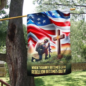 Discover Veterans Day Kneeling The Cross Flag When Tyranny Becomes Law  Rebellion Becomes Duty