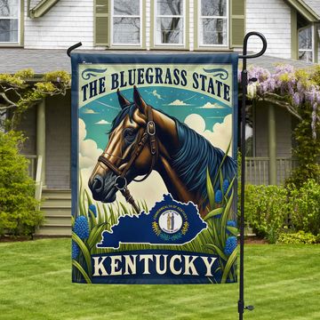 Discover FLAGWIX Kentucky The Bluegrass State Horse Flag