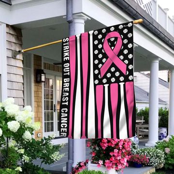 Discover Strike Out Breast Cancer Flag