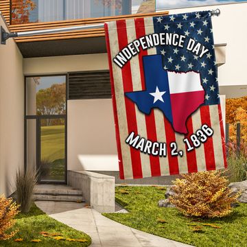 Discover Texas Independence Day Flag March 2 1836