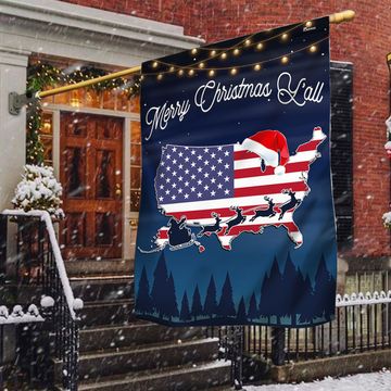 Discover Merry Christmas Y'all American Flag TQN1778Fv6