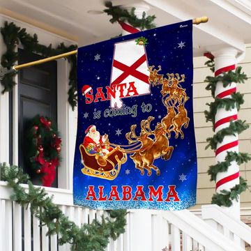 Discover FLAGWIX  Alabama Christmas Flag Santa Is Coming To Alabama TQN1681Fv5