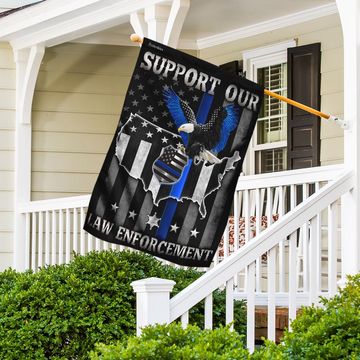 Discover Support Our Law Enforcement Flag