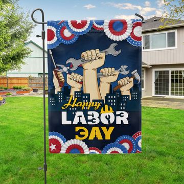 Discover Happy Labor Day American Flag