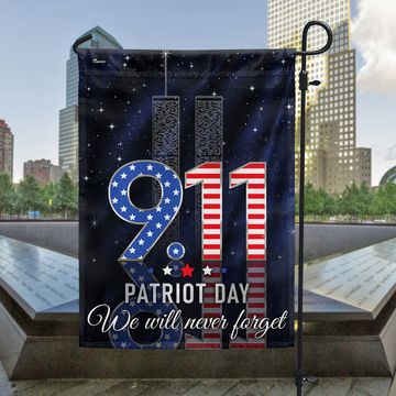 Discover 911 Patriot Day September 11 Never Forget 9/11 Flag