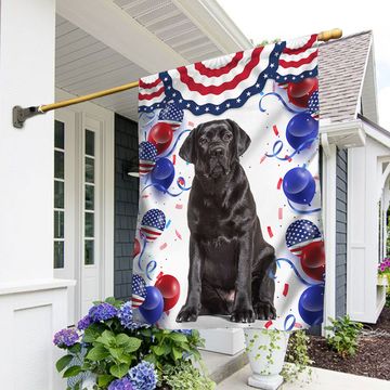 Discover Patriotic Black Labrador Retriever Dog  4th Of july Independence Day Flag TQN1298Fv2
