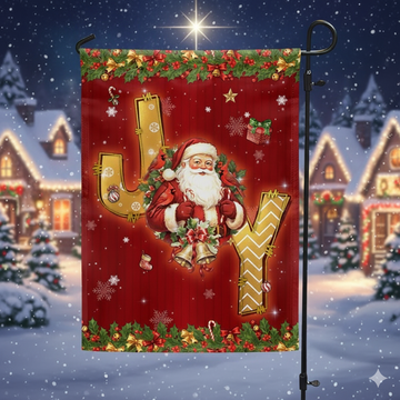 Discover Joy To The World Flag | Santa Claus Cardinal Christmas Flag