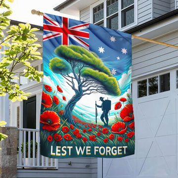 Discover FLAGWIX  Australian Veteran Anzac Day Lest We Forget Flag