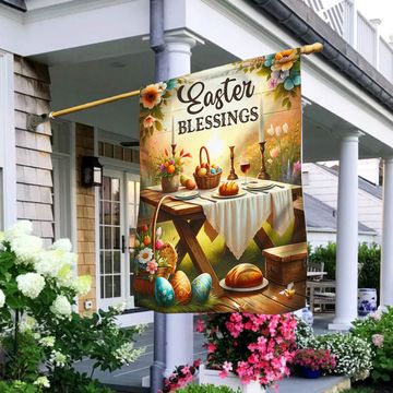 Discover FLAGWIX  Happy Easter Day Easter Blessings Flag