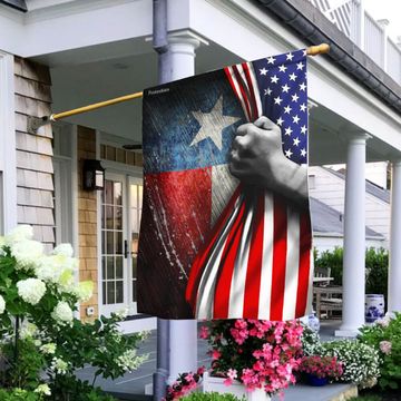 Discover Texas American Flag