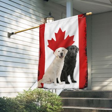 Discover Canadian Labrador Dog Maple Leaf Flag for Dog Lovers