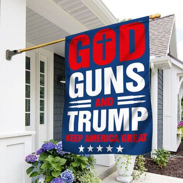 Discover God Guns And Trump Flag TQN1051Fv1